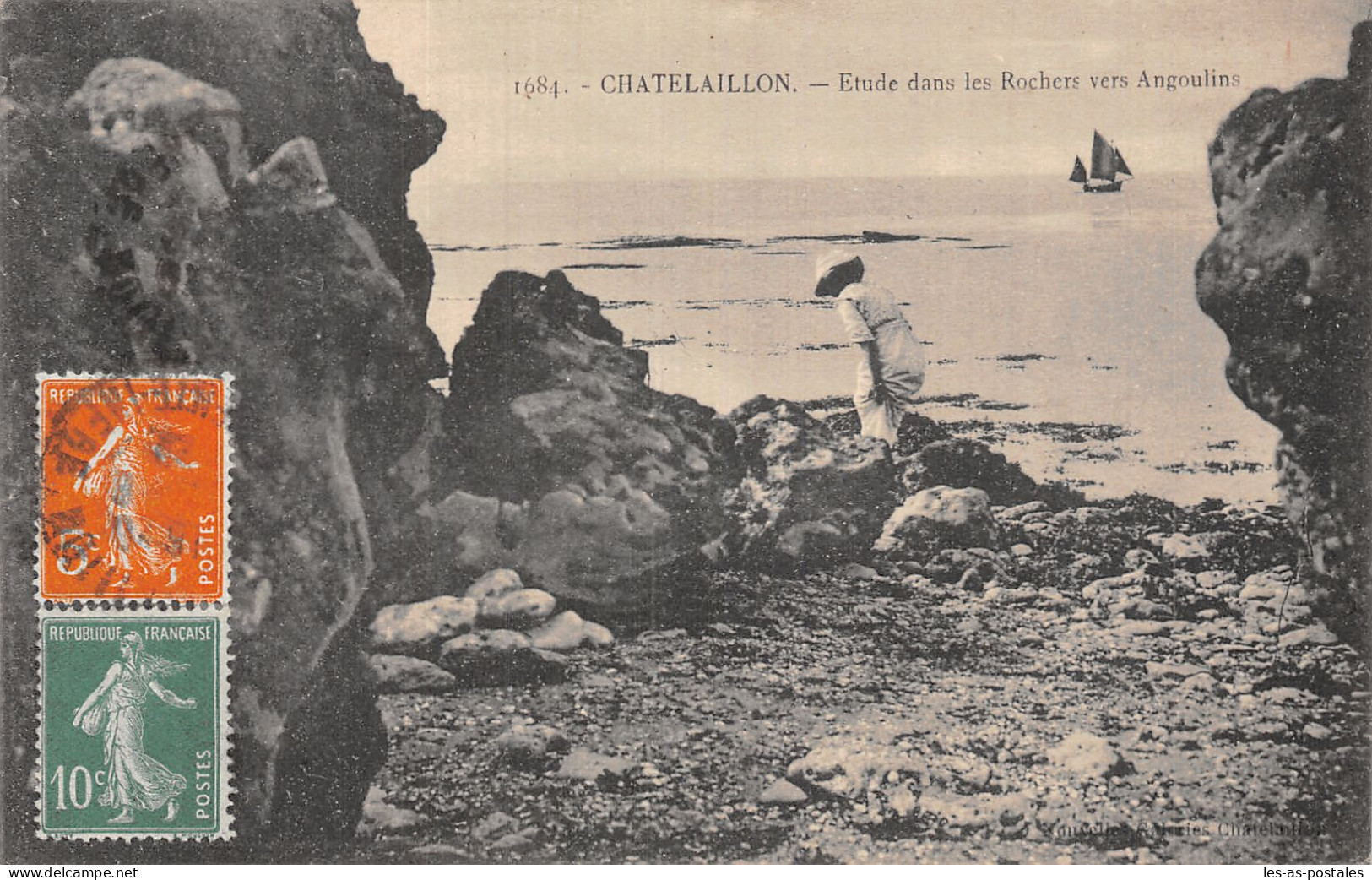 17 CHATELAILLON ROCHERS VERS ANGOULINS - Châtelaillon-Plage