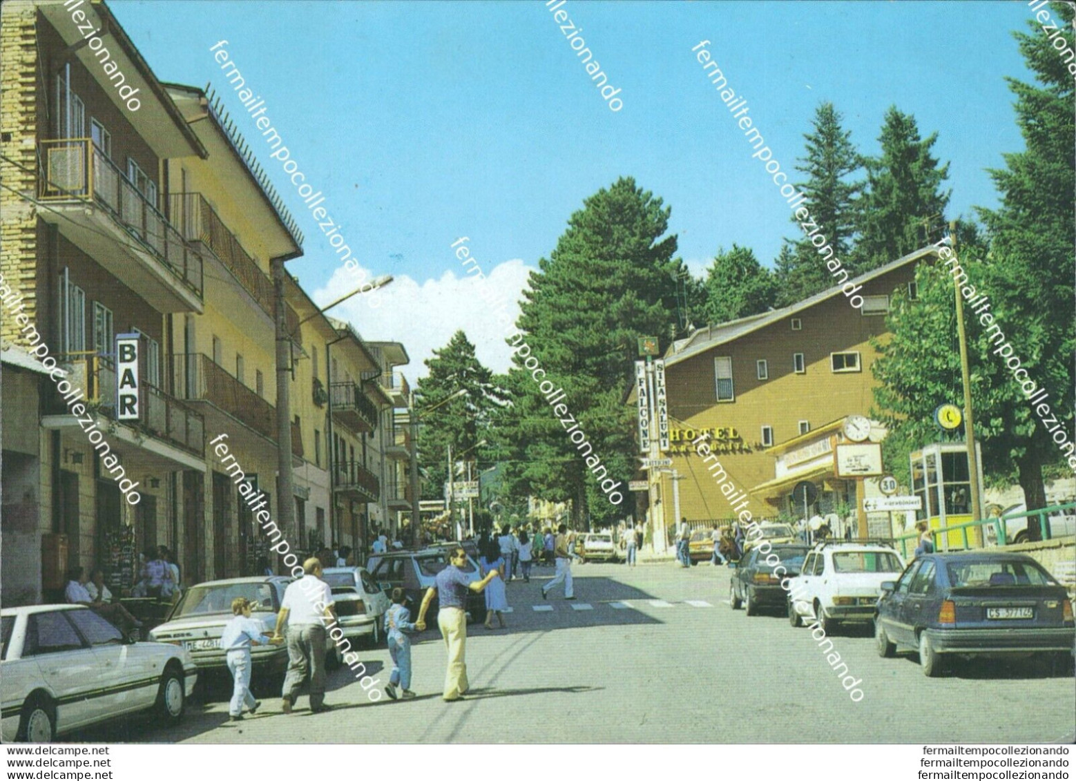 Bb114 Cartolina Camigliatello Silano Veduta Panoramica Viale Roma Cosenza - Cosenza