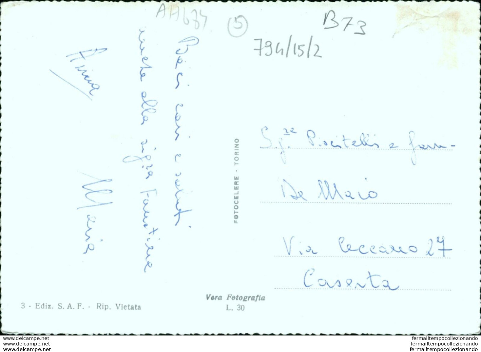 Ah684 Cartolina Catanzaro Citta' Via Indipendenza - Catanzaro