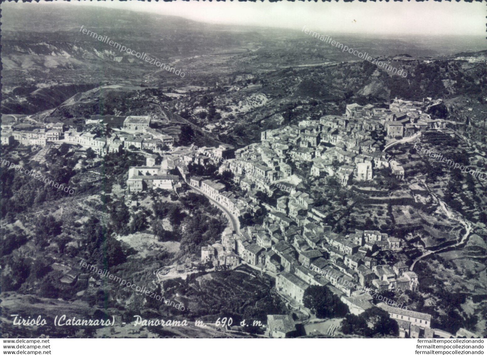 S588 Cartolina Tiriolo Panorama Provincia Di Catanzaro - Catanzaro