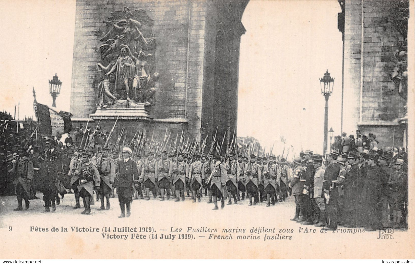 75 PARIS FETE DE LA VICTOIRE 1914 MILITARIA - Arc De Triomphe