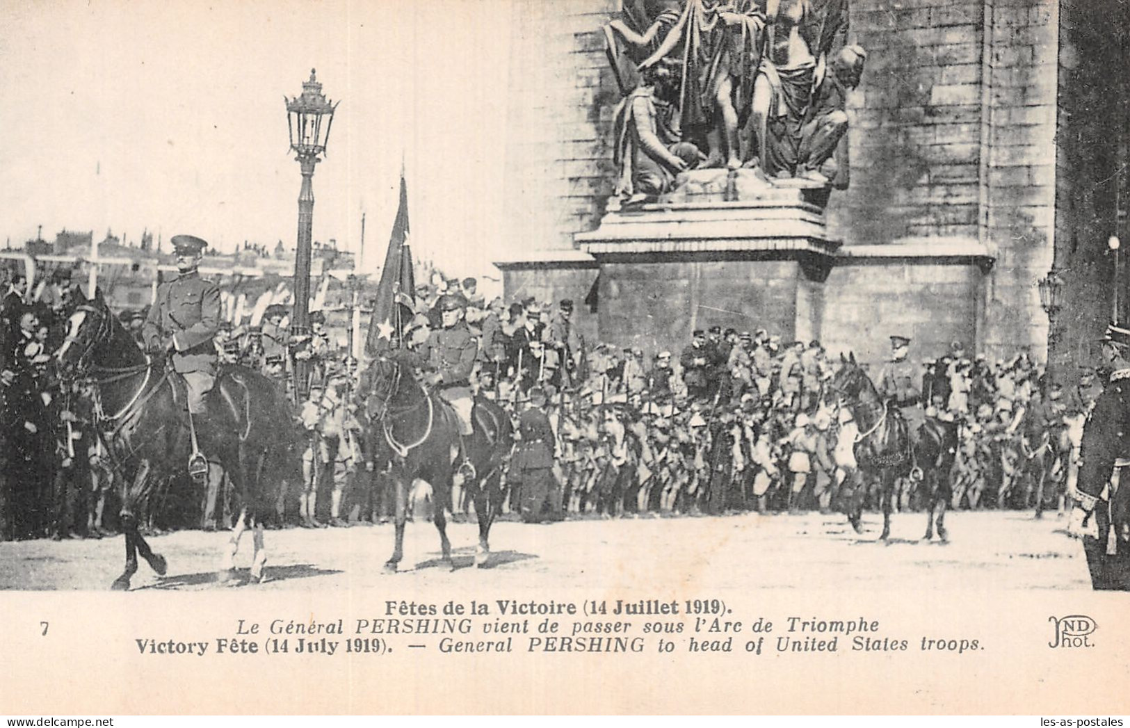 75 PARIS FETE DE LA VICTOIRE 1914 MILITARIA - Arc De Triomphe