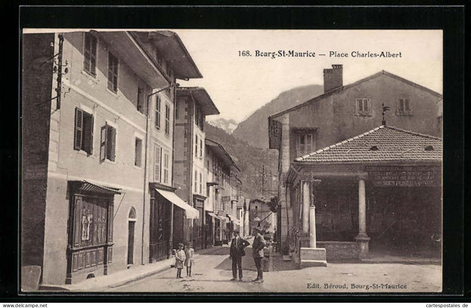 CPA Bourg-St-Maurice, Place Charles-Albert  - Bourg Saint Maurice
