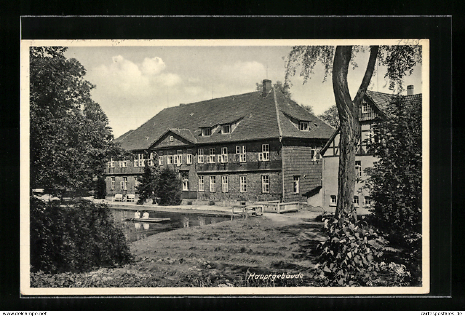 AK Rasemühle B. Göttingen, Das Sanatorium, Hauptgebäude  - Göttingen