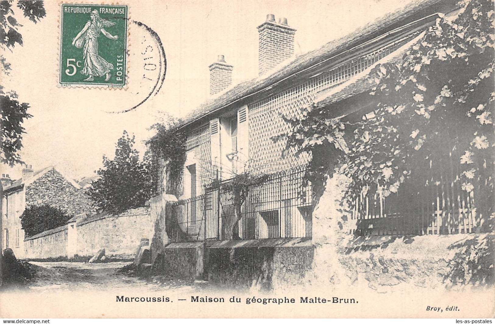 91 MARCOUSSIS MAISON DU GEOGRAPHE MALTE BRUN - Sonstige & Ohne Zuordnung