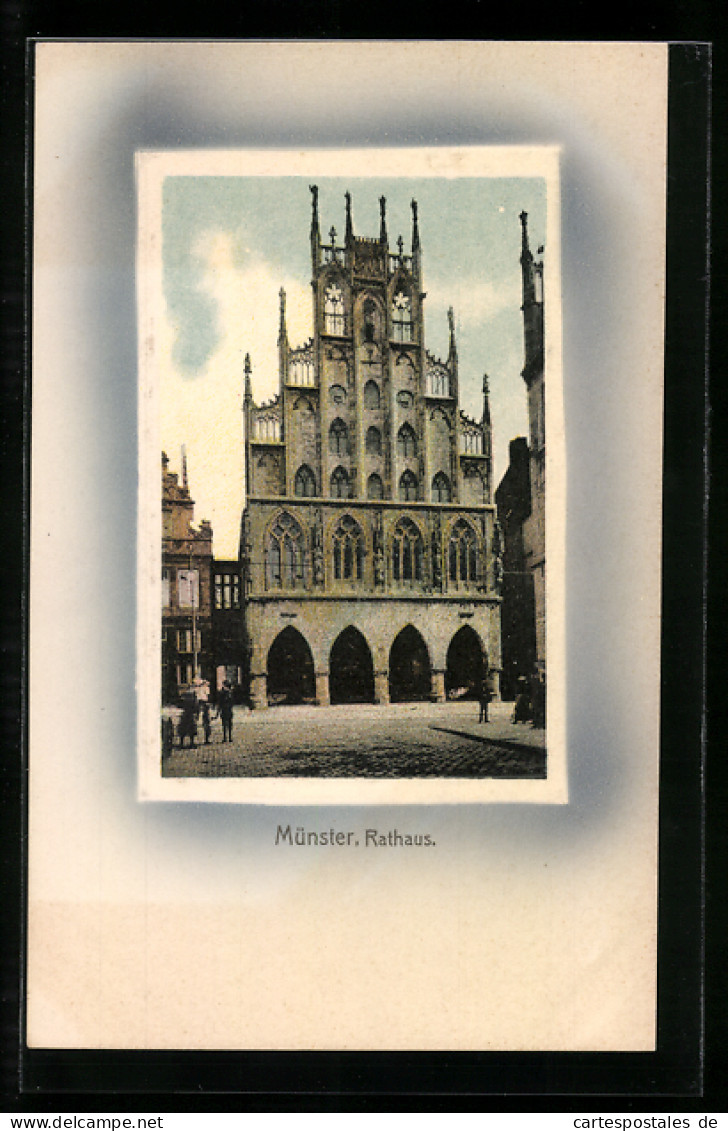 AK Münster I. W., Anblick Des Rathauses  - Muenster