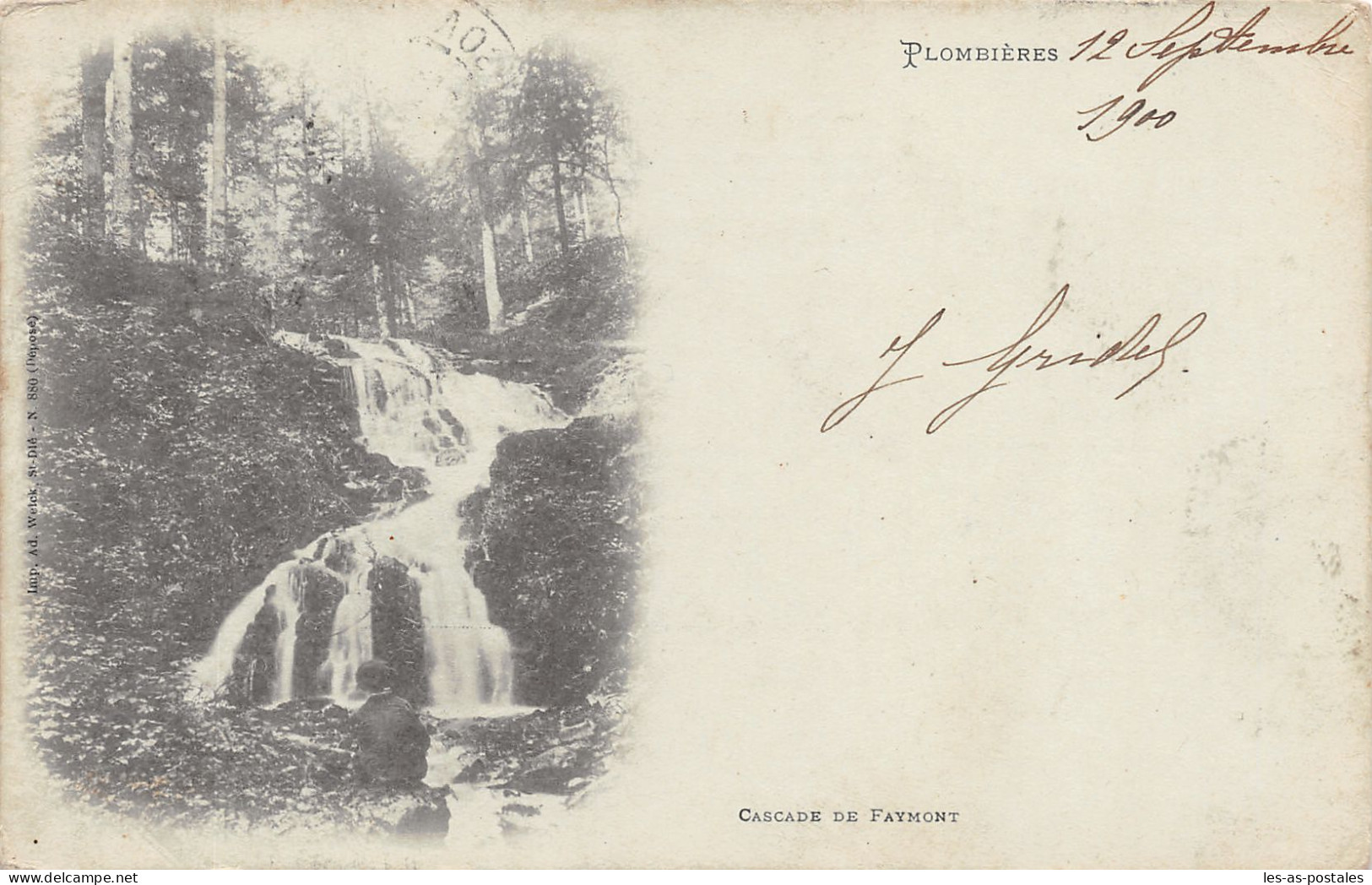 88 PLOMBIERES LES BAINS CASCADE DE FAYMONT - Plombieres Les Bains