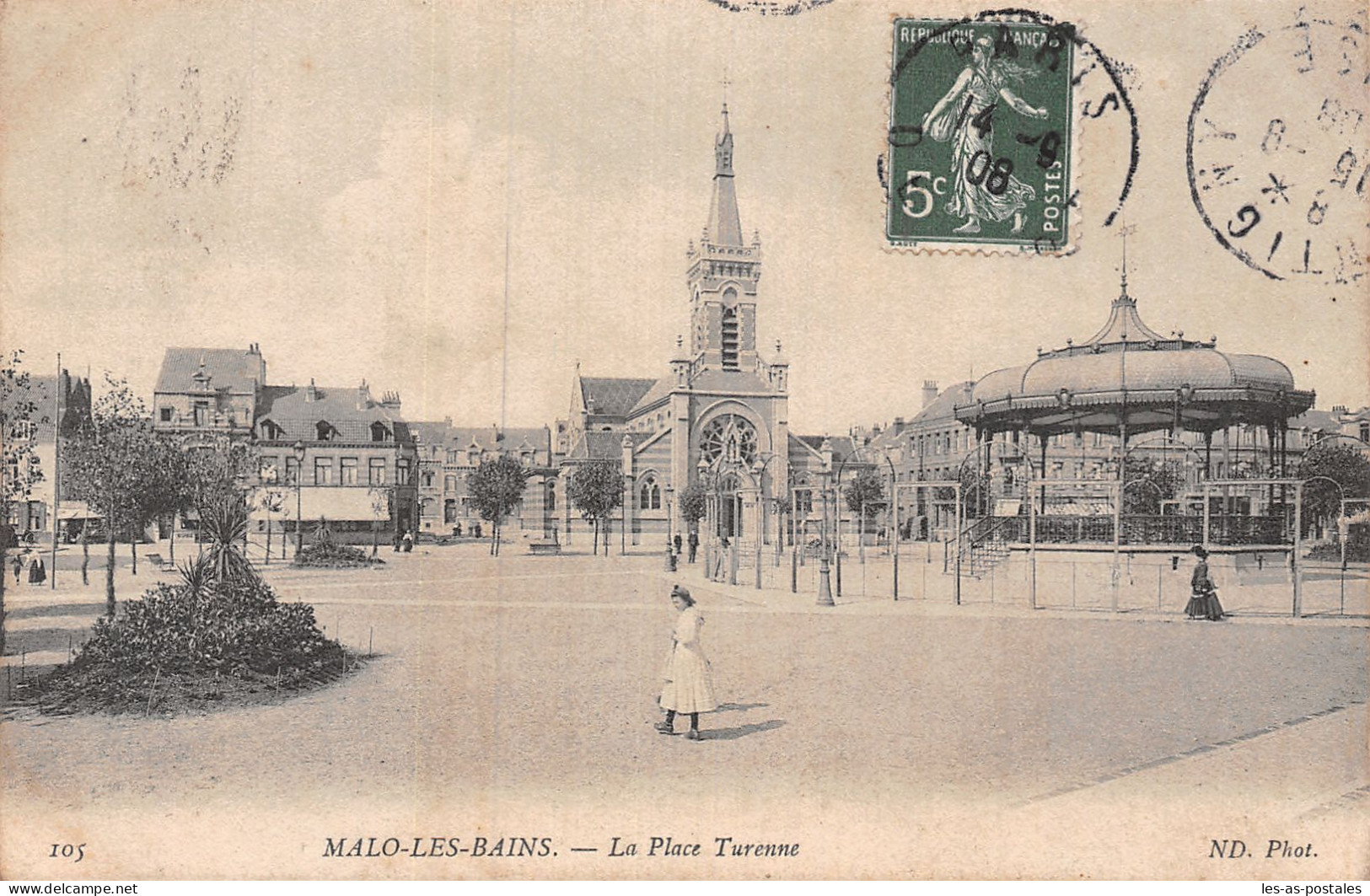 59 MALO LES BAINS LA PLACE TURENNE - Malo Les Bains