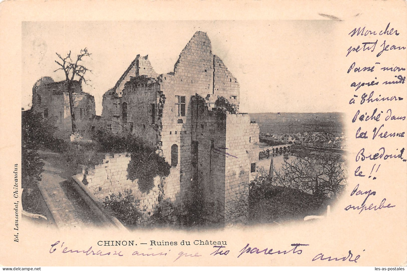 37 CHINON RUINES DU CHATEAU - Chinon