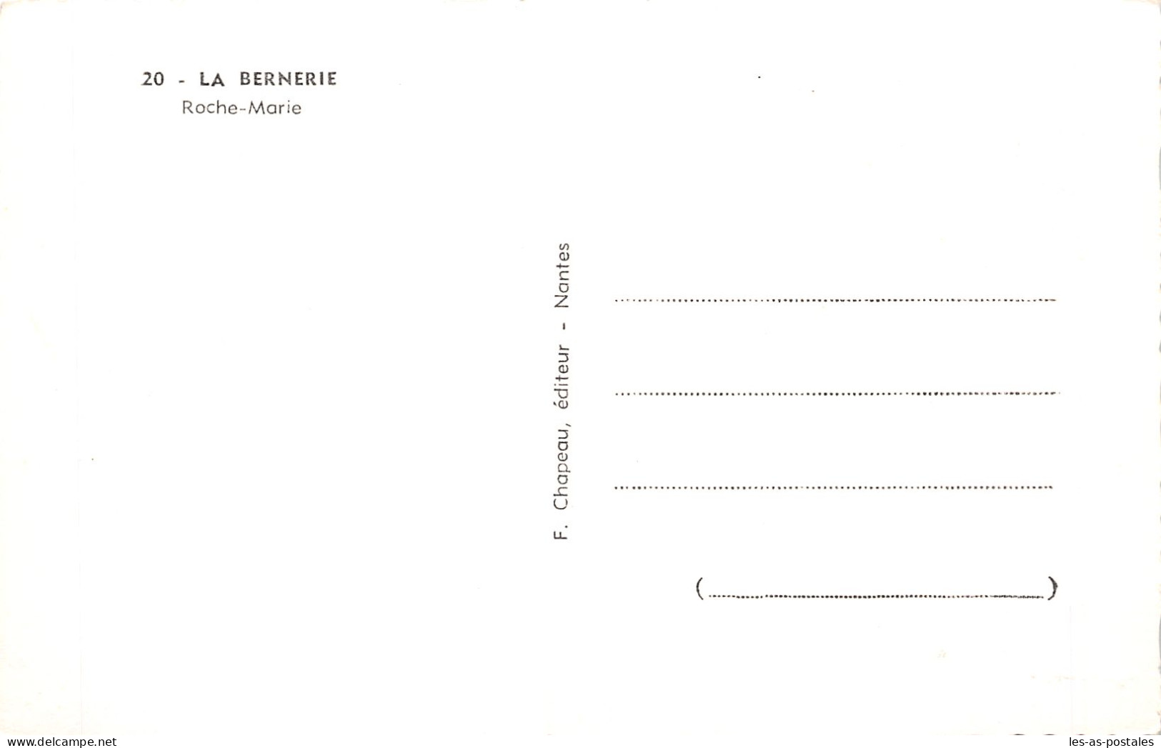 44 LA BERNERIE ROCHE MARIE - La Bernerie-en-Retz