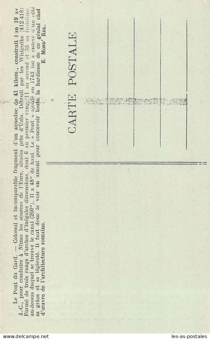 30 LE PONT DU GARD - Autres & Non Classés