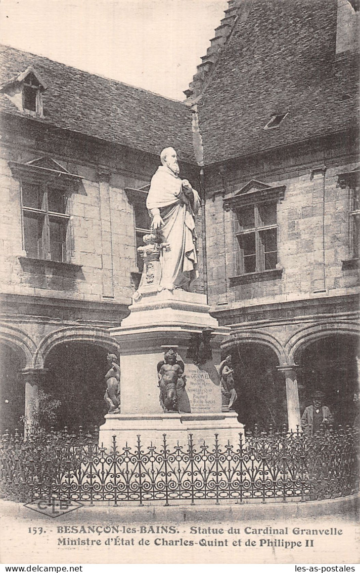 25 BESANCON LES BAINS STATUE DU CARDINAL GRANVELLE - Besancon