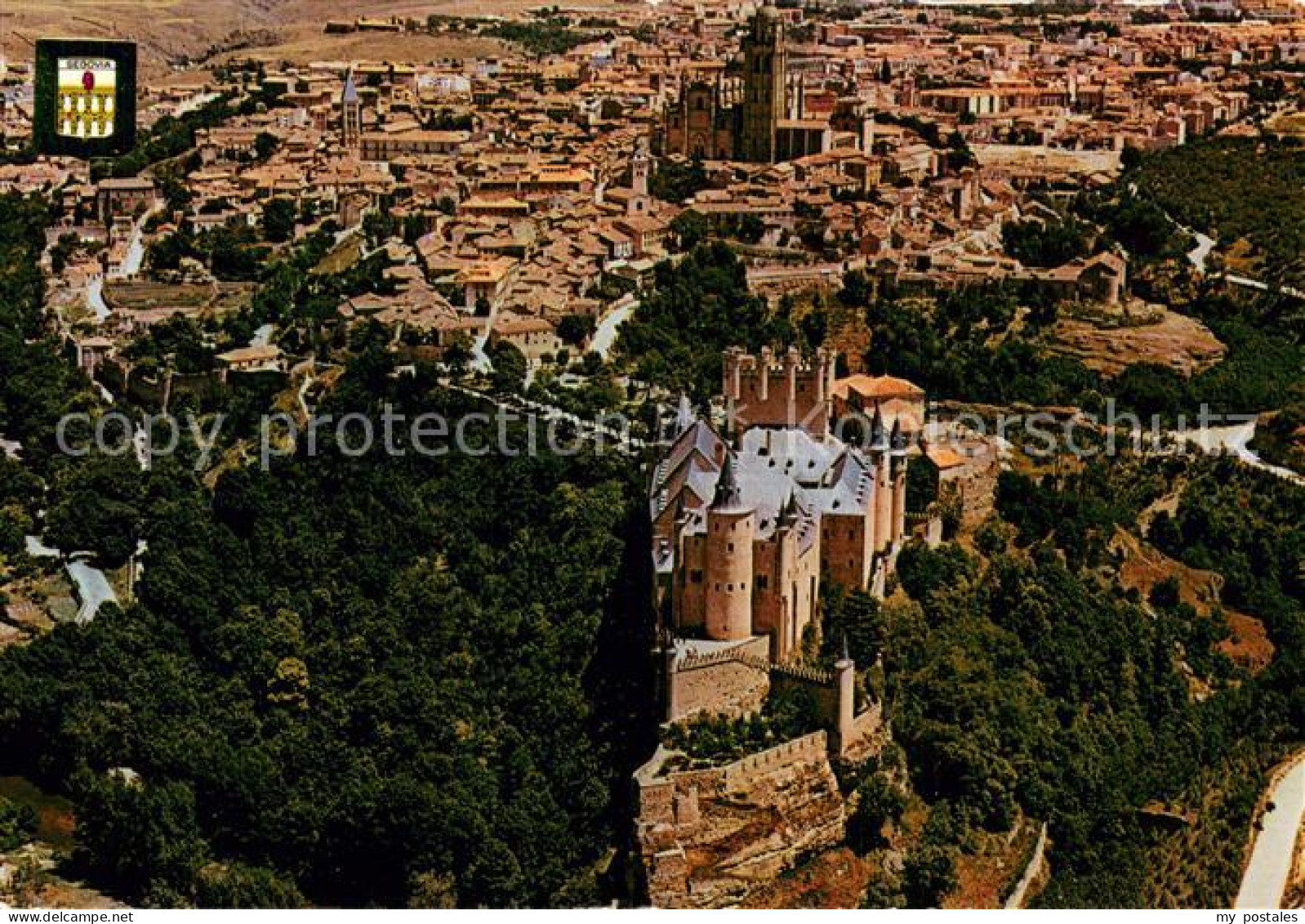 73742042 Segovia ES Le Chateau Vue Aerienne  - Sonstige & Ohne Zuordnung