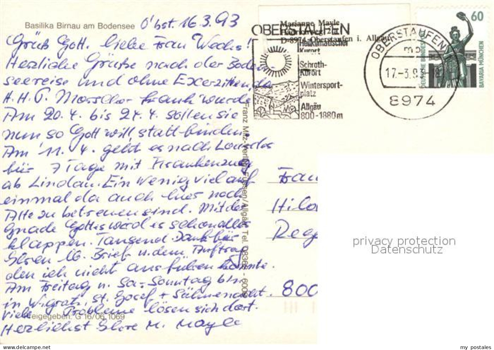 73742039 Birnau Bodensee Basilika Birnau Fliegeraufnahme  - Other & Unclassified