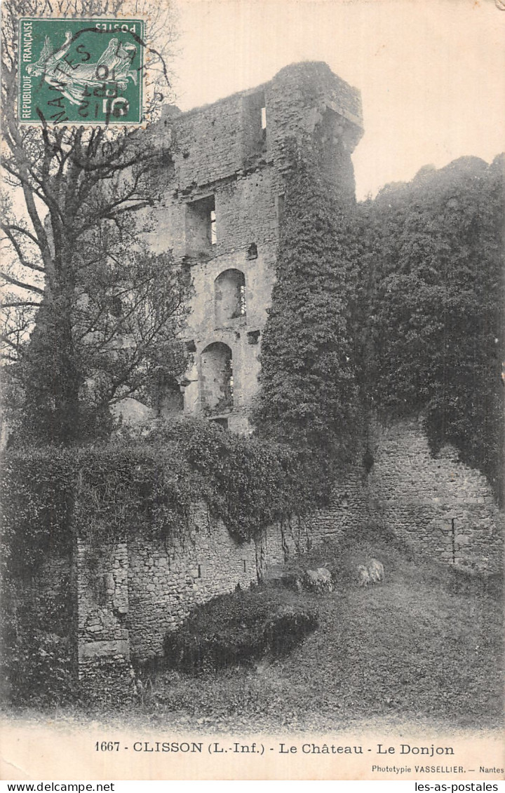 44 CLISSON LE CHÂTEAU LE DONJON - Clisson