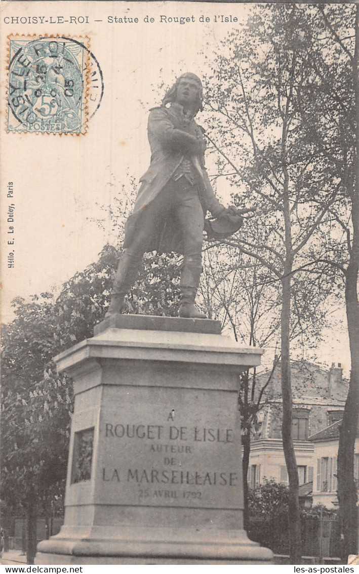 94 CHOISY LE ROI STATUE DE ROUGET D L ISLE - Choisy Le Roi