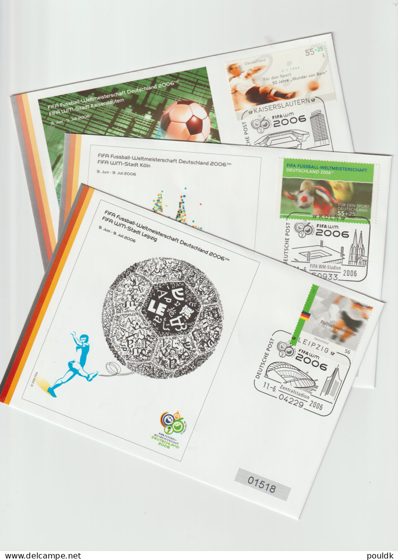 FIFA World Cup In Football 2006: Ten Covers From Germany. Postal Weight 0,099 Kg. Please Read Sales Conditions - 2006 – Germania