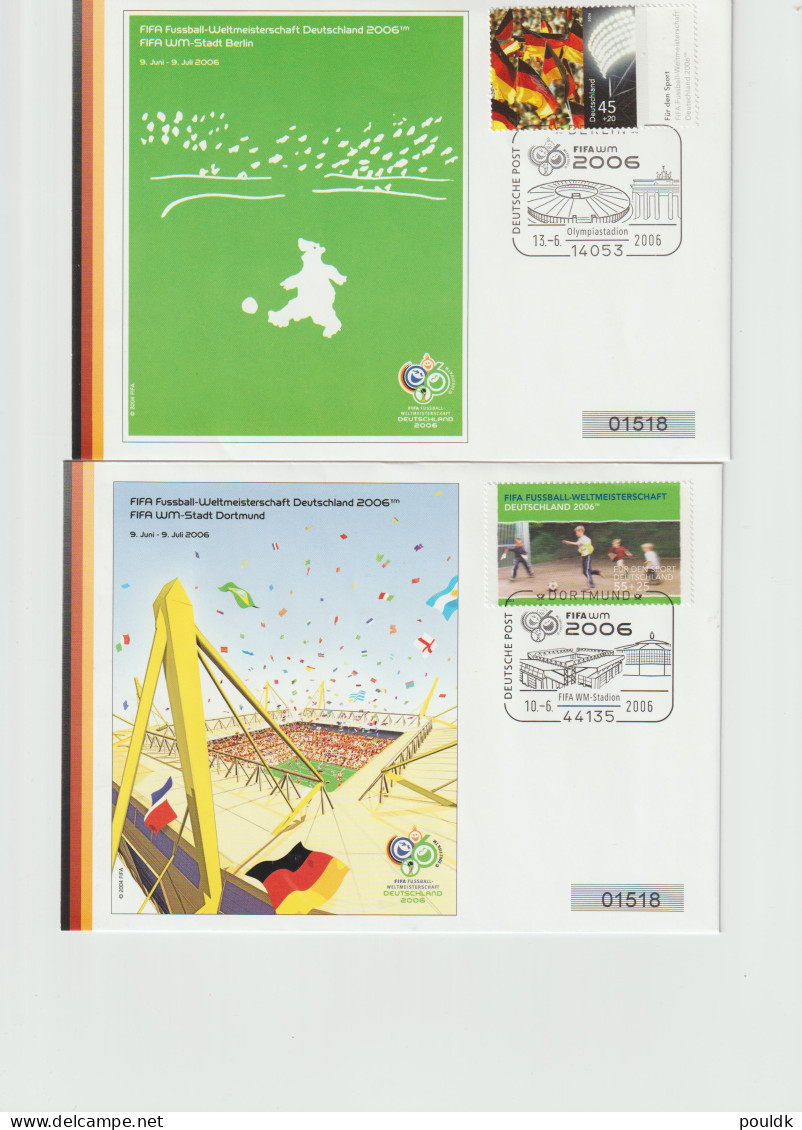 FIFA World Cup In Football 2006: Ten Covers From Germany. Postal Weight 0,099 Kg. Please Read Sales Conditions - 2006 – Allemagne