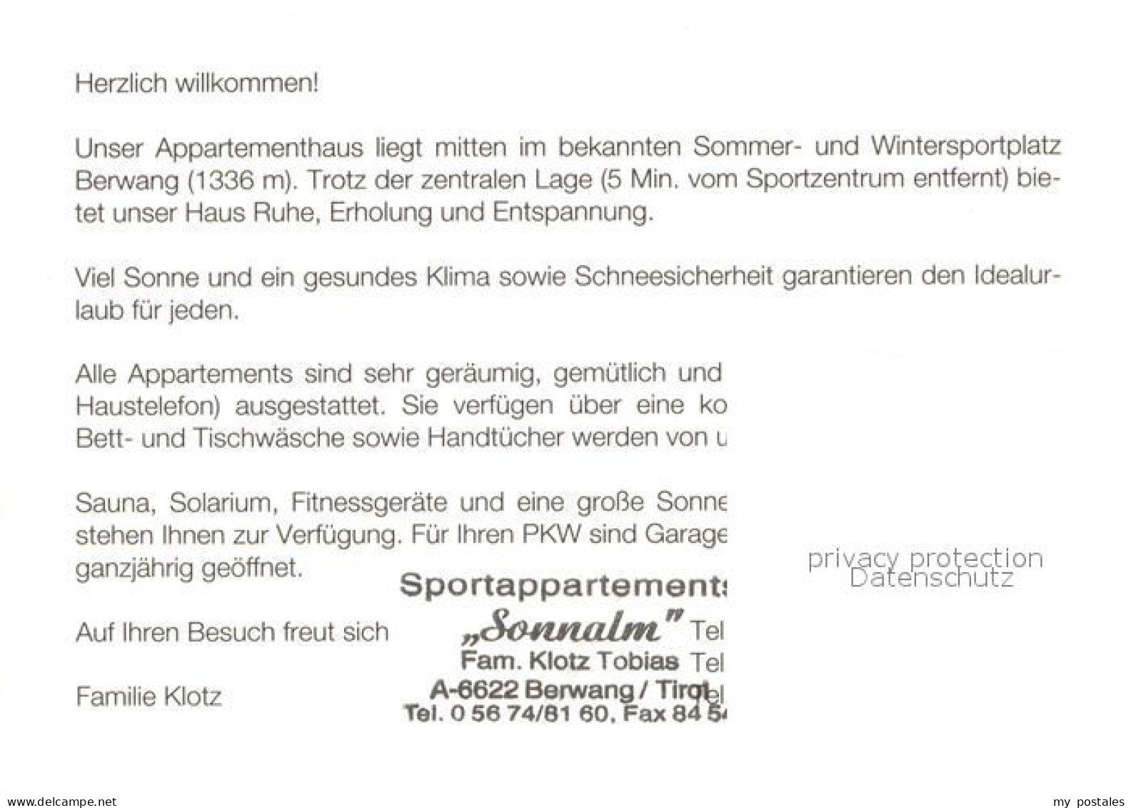73742031 Berwang Tirol Sportappartements Sonnalm Panorama Berwang Tirol - Sonstige & Ohne Zuordnung