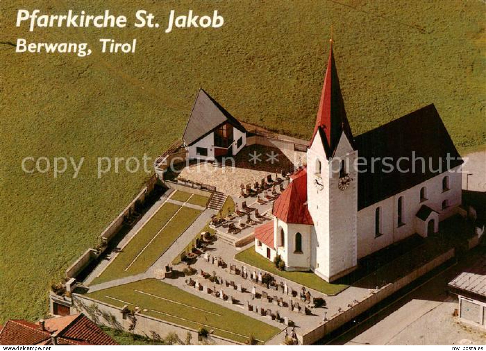 73742028 Berwang Tirol Pfarrkirche St Jakob Fliegeraufnahme Berwang Tirol - Autres & Non Classés