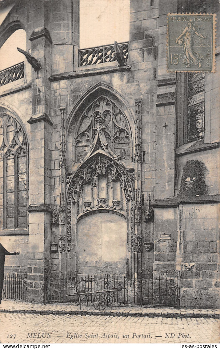 77 MELUN L EGLISE SAINT ASPAIS - Melun