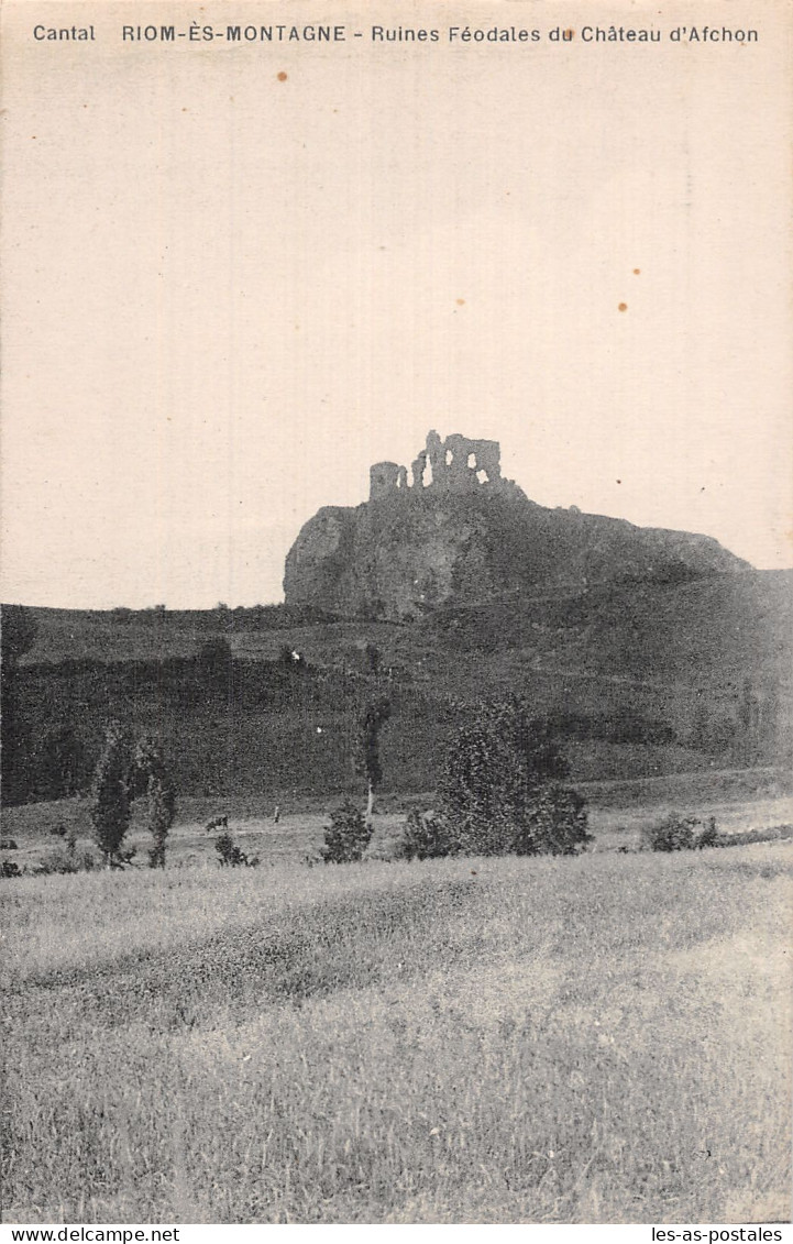 63 RIOM ES MONTAGNE CHÂTEAU D FCHON - Riom