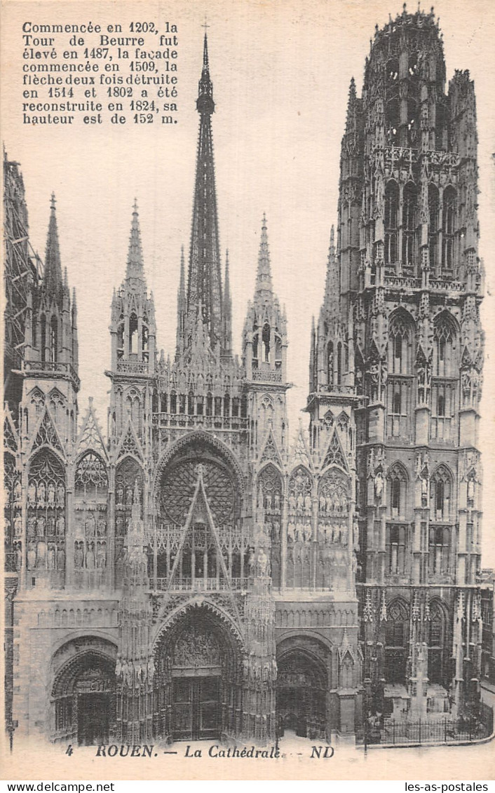 76 ROUEN LA CATHEDRALE - Rouen