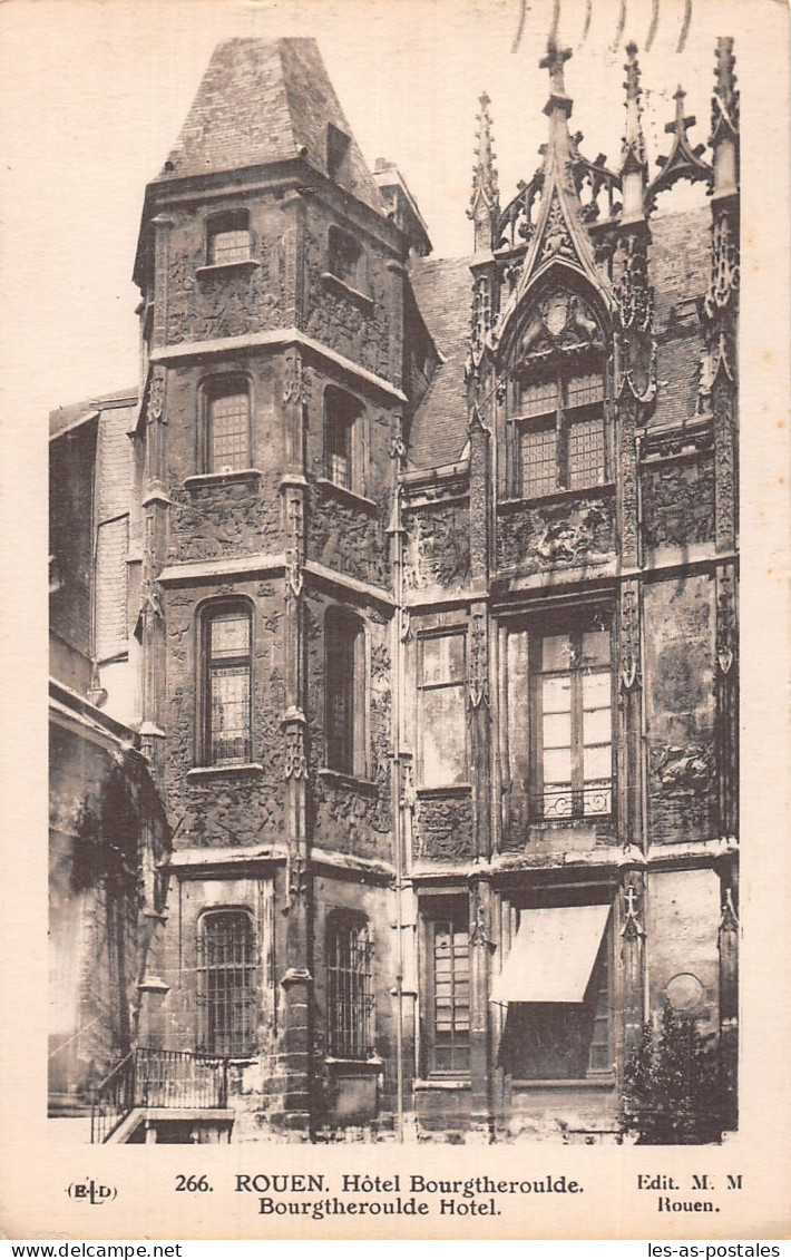 76 ROUEN HOTEL BOURGTHEROULDE - Rouen