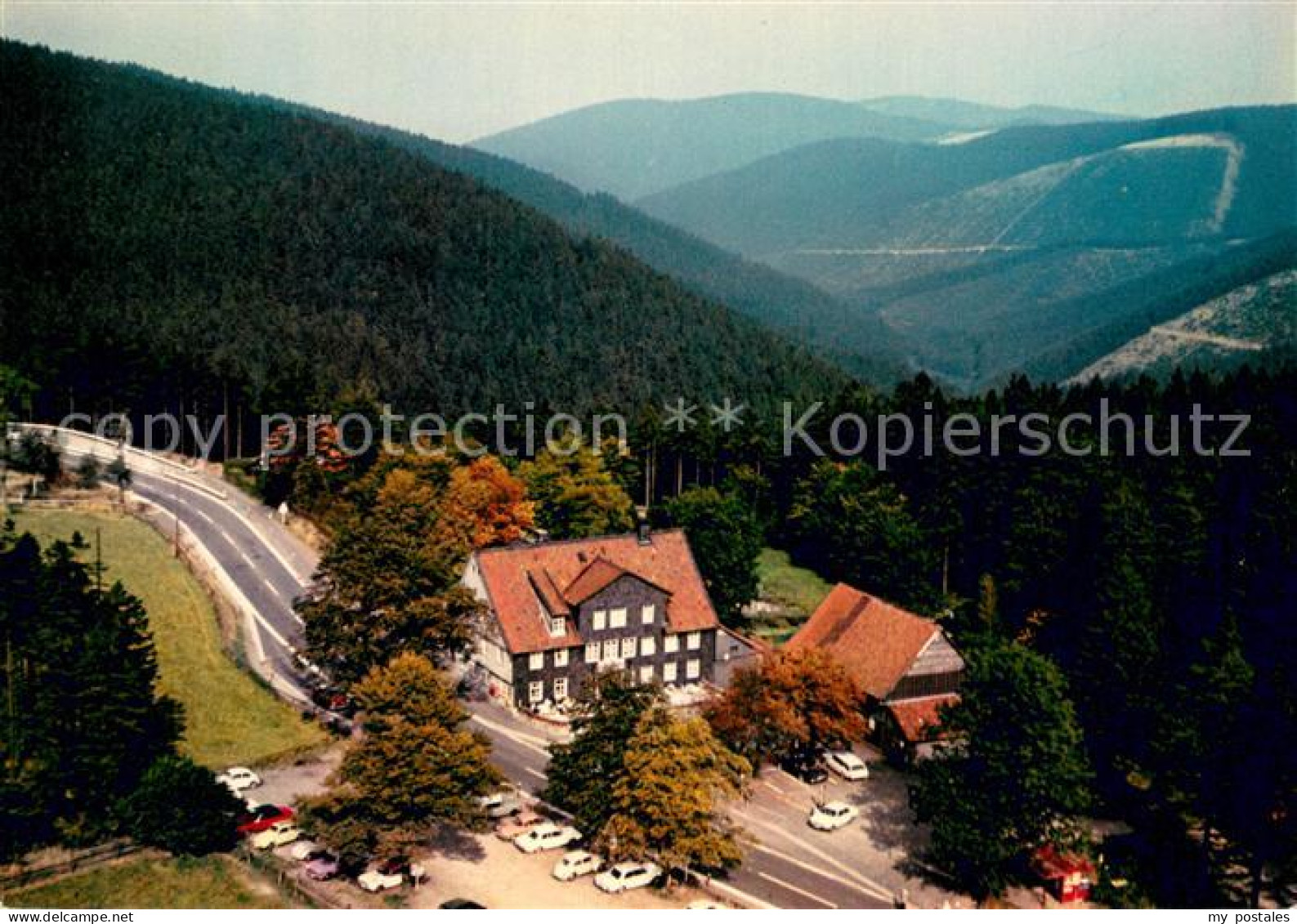 73742015 Oberharz Region Berggasthaus Zum Auerhahn Fliegeraufnahme Oberharz Regi - Harzgerode