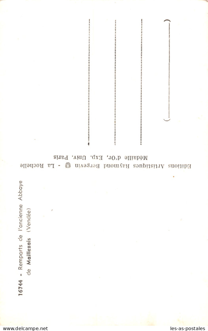 85 MAILLEZAIS L ABBAYE - Maillezais