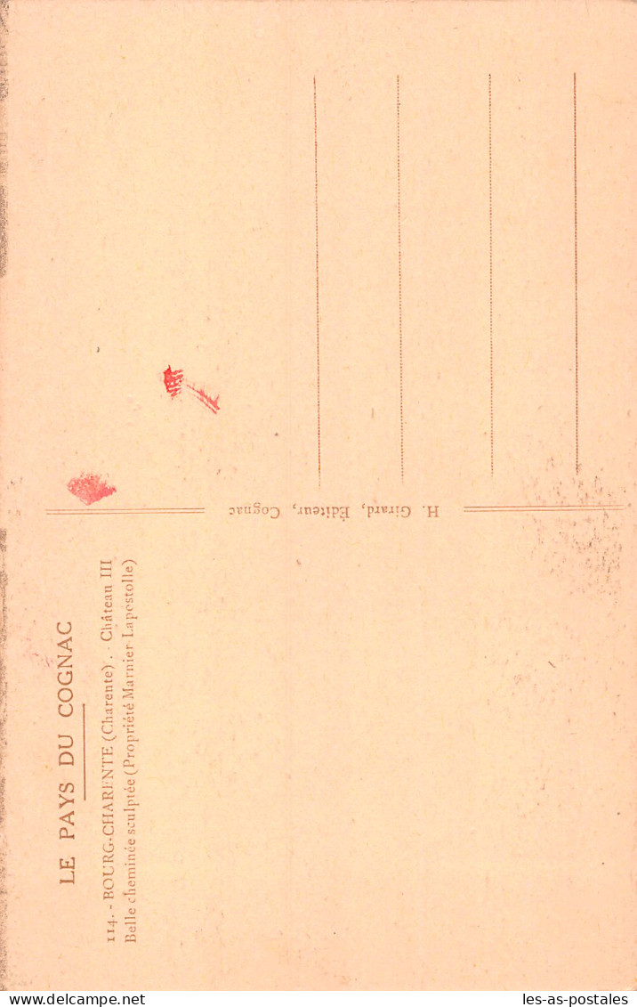 16 BOURG DE CHARENTE LE CHÂTEAU - Andere & Zonder Classificatie