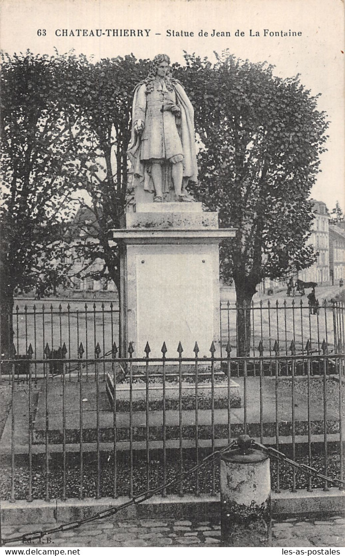 2 CHÂTEAU THIERRY JEAN DE LA FONTAINE - Chateau Thierry