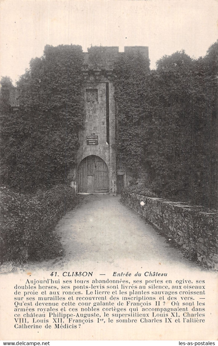 44 CLISSON LE CHÂTEAU - Clisson