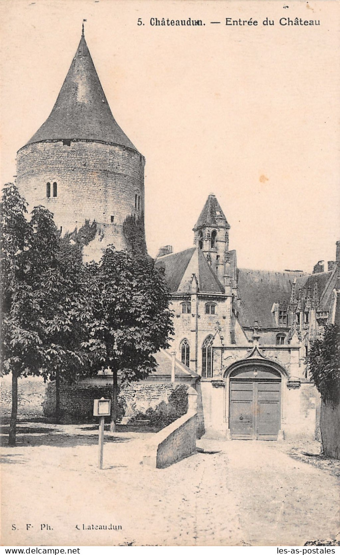 28 CHATEAUDUN ENTREE DU CHÂTEAU - Chateaudun