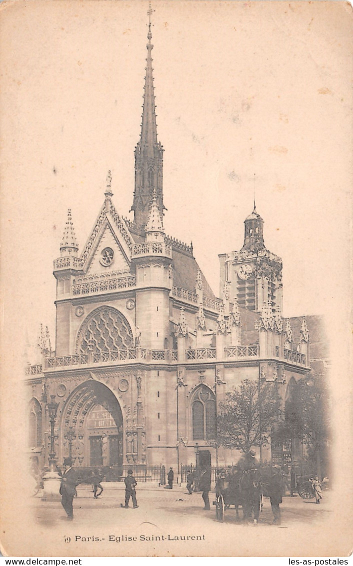 75 PARIS EGLISE SAINT LAURENT - Multi-vues, Vues Panoramiques