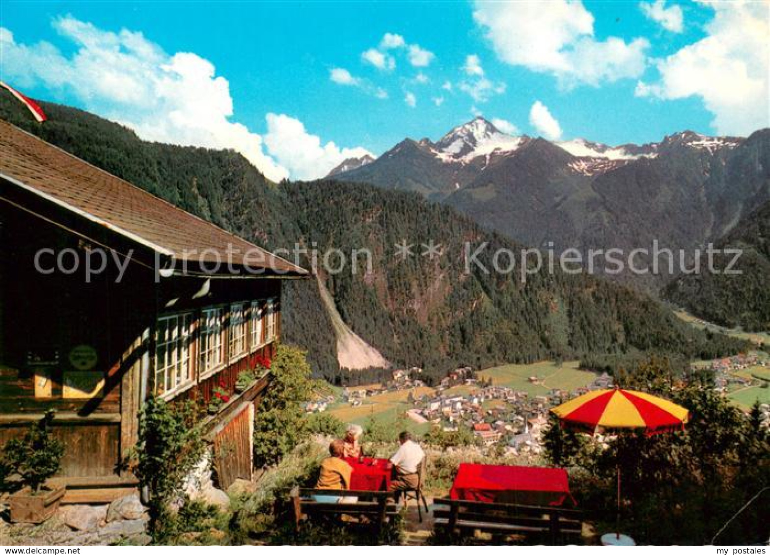 73741941 Mayrhofen Zillertal Alpengasthaus Zimmereben Panorama Mit Ahornspitze M - Sonstige & Ohne Zuordnung