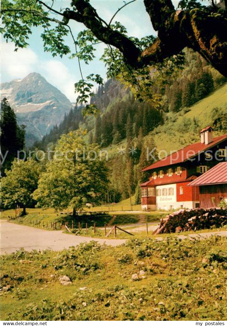 73741938 Fuessen Allgaeu Giebelhaus In Den Allgaeuer Alpen Mit Wiedemerkopf Fues - Fuessen