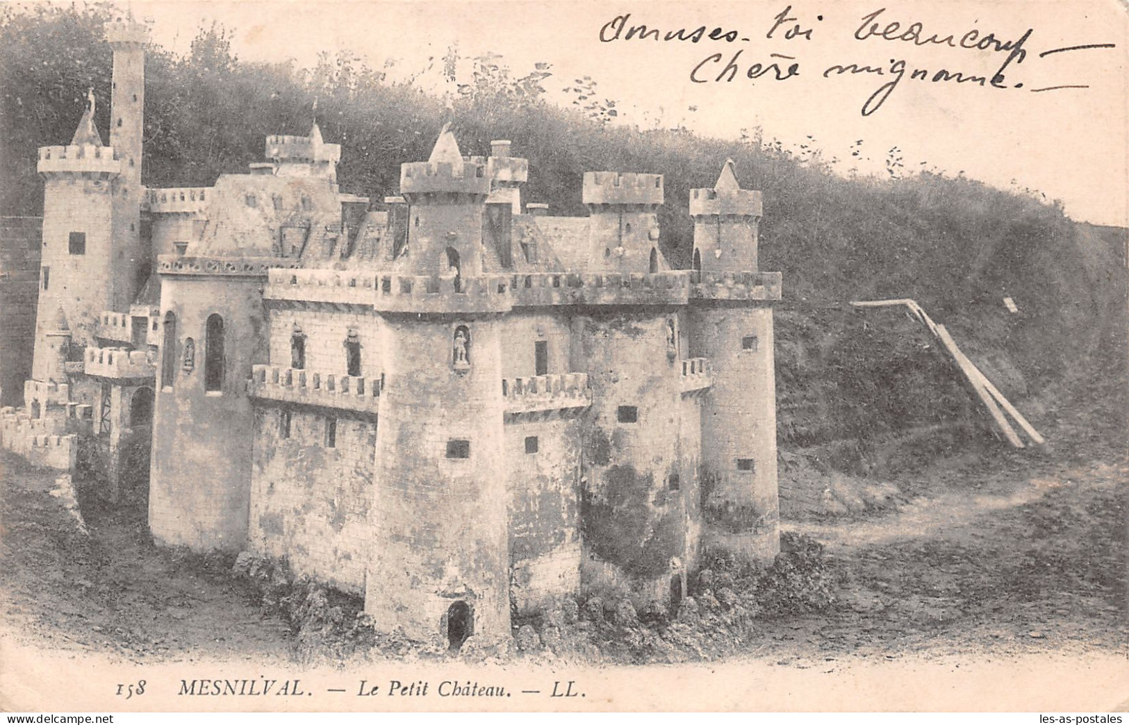 76 MESNIL VAL LE PETIT CHÂTEAU CACHET 1903 - Mesnil-Val