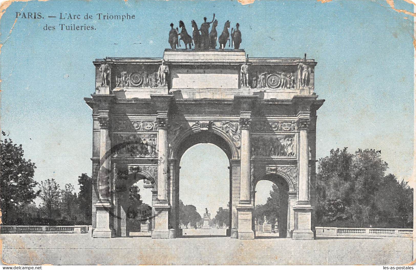 75 PARIS L ARC DE TRIOMPHE CACHET MILITAIRE - Triumphbogen