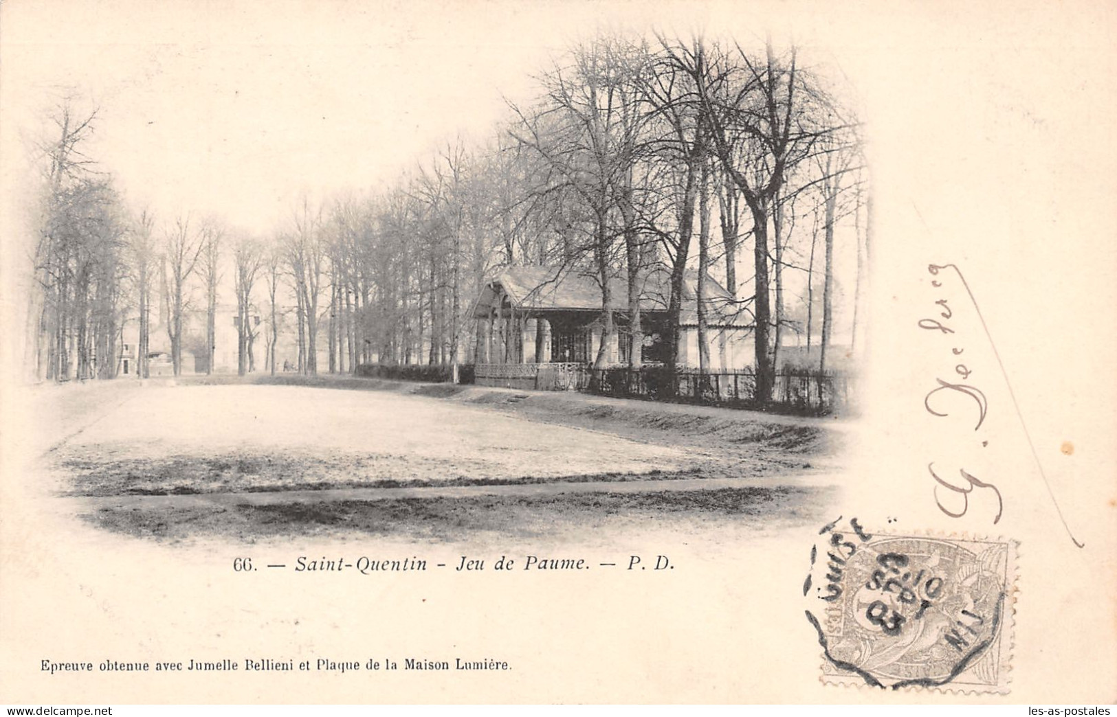2 SAINT QUENTIN JEU DE PAUME 1903 - Saint Quentin