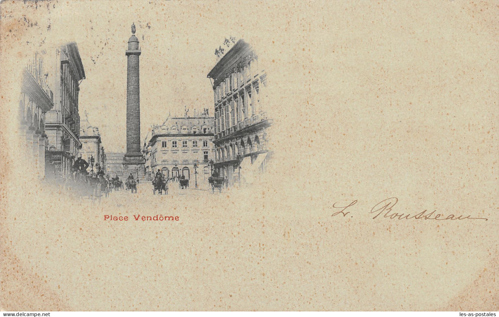 75 PARIS PLACE VENDOME 1899 - Panoramic Views