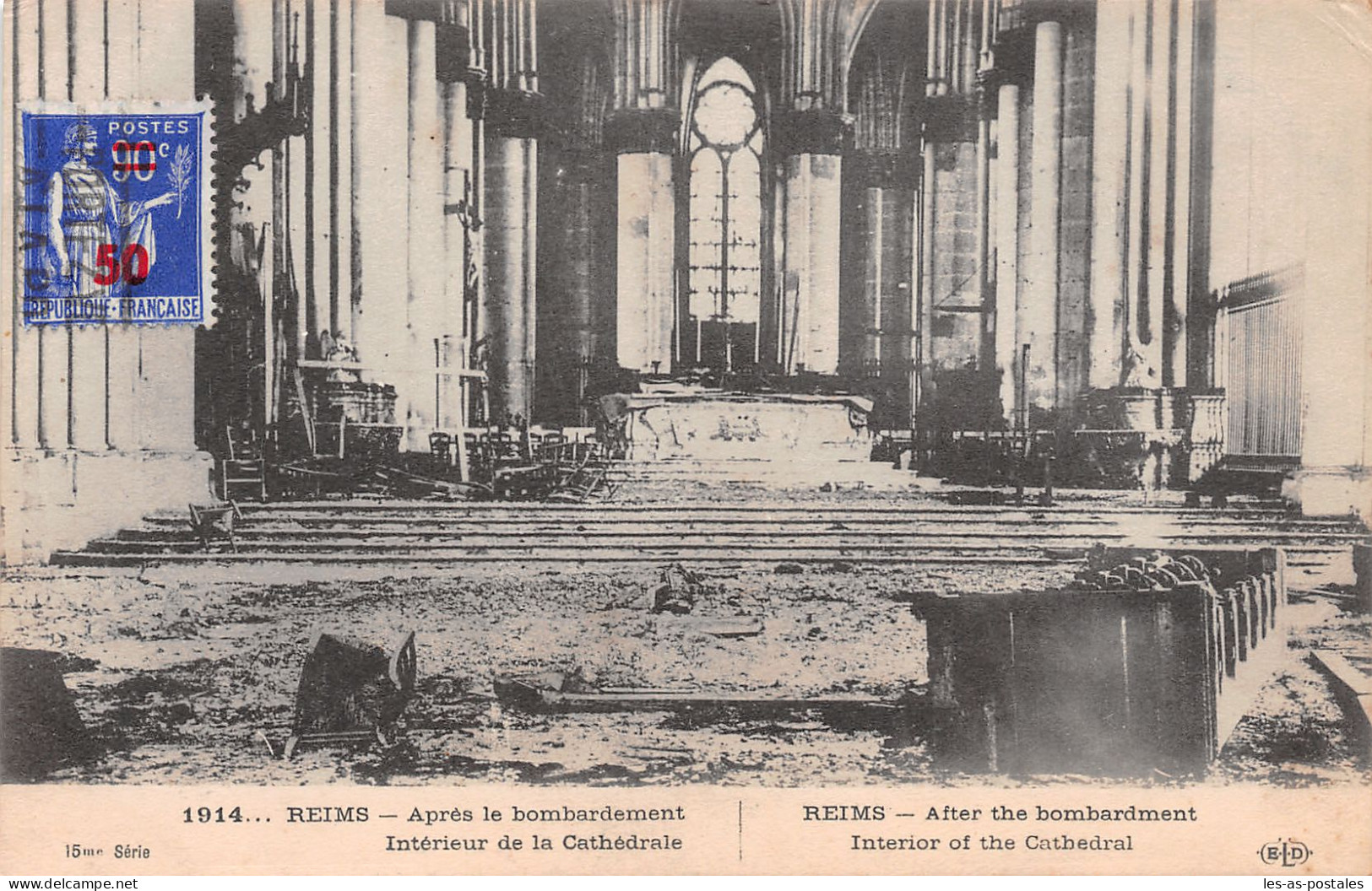 51 REIMS BOMBARDEMENT TAXE 1F - Reims