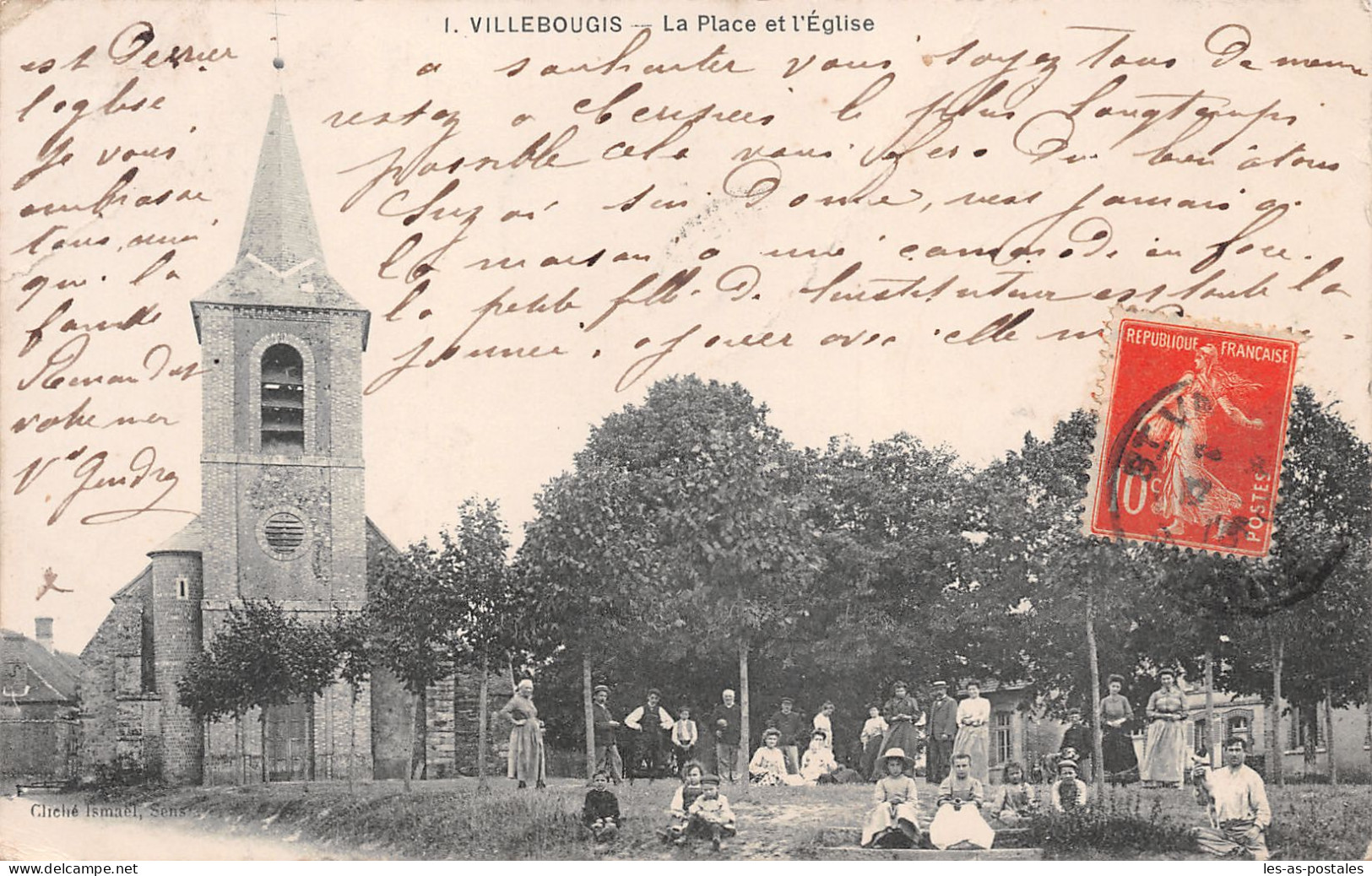 89 VILLEBOUGIS LA PLACE DE L EGLISE - Villebougis