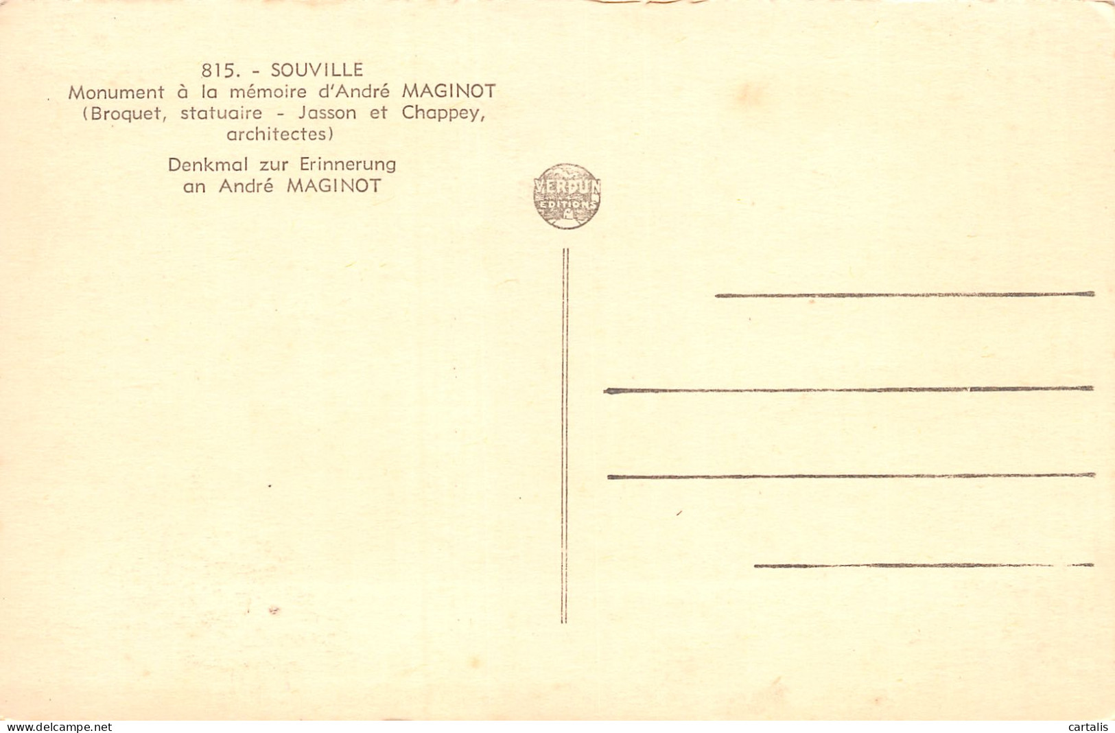 55-SOUVILLE-N°3786-A/0383 - Other & Unclassified