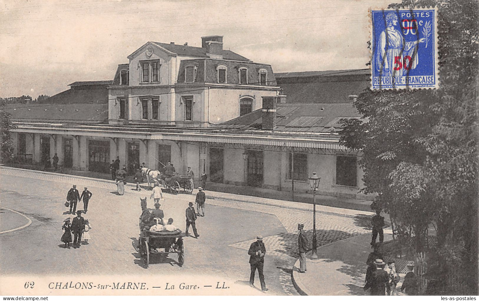 51 CHALONS SUR MARNE LA GARE TAXE 50= - Châlons-sur-Marne