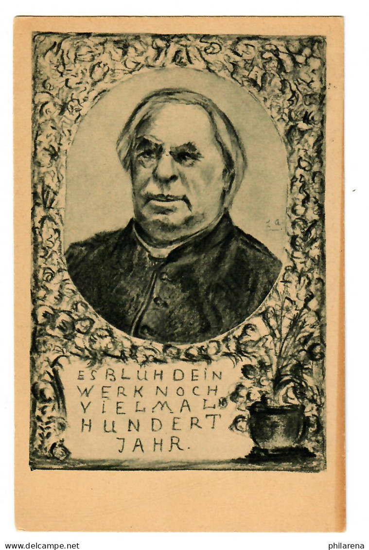 Offizielle Festkarte Hundertjahrfeier Sebastian Kneipp, Bad Wörishofen, 1921 - Lettres & Documents