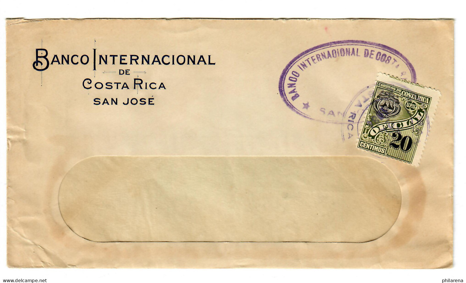 Banco International San José 1934 - Costa Rica