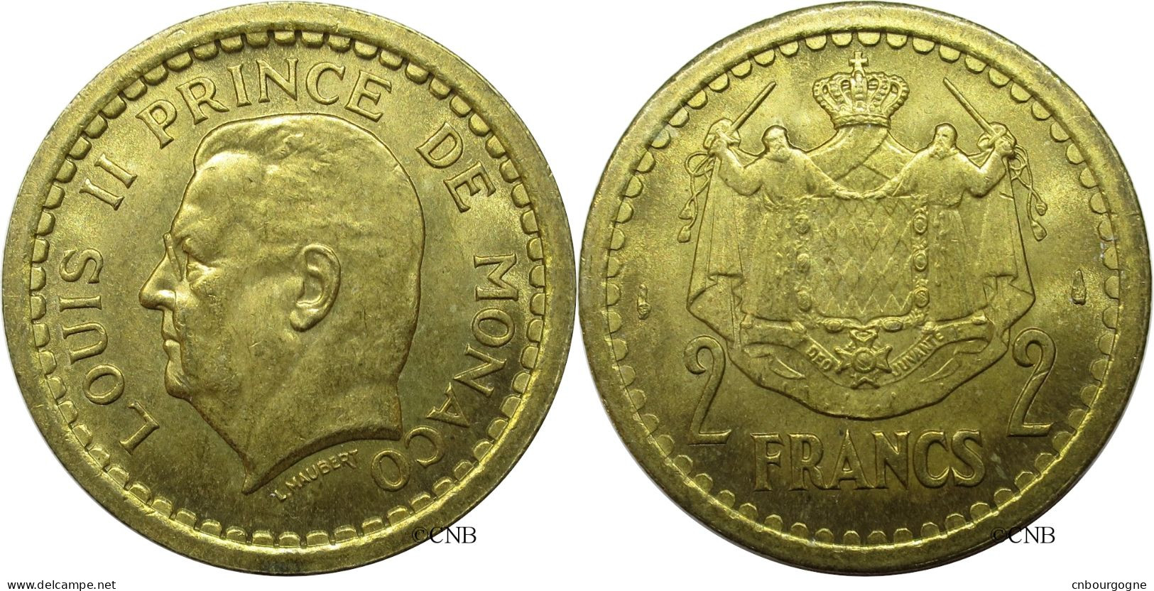 Monaco - Principauté - Louis II - 2 Francs ND (1945) - SUP+/MS62 - Mon2822 - 1922-1949 Louis II