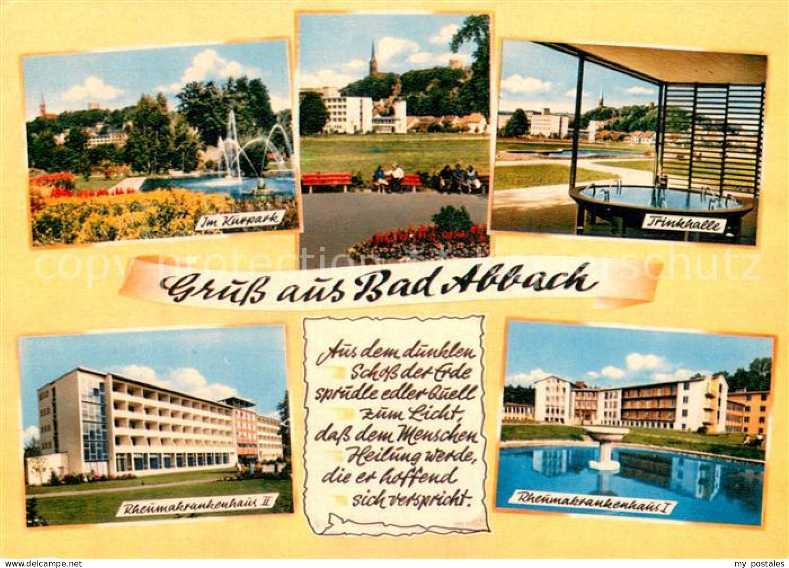 73741777 Bad Abbach Kurpark Rheumakrankenhaus I Und II Trinkhalle Bad Abbach - Bad Abbach