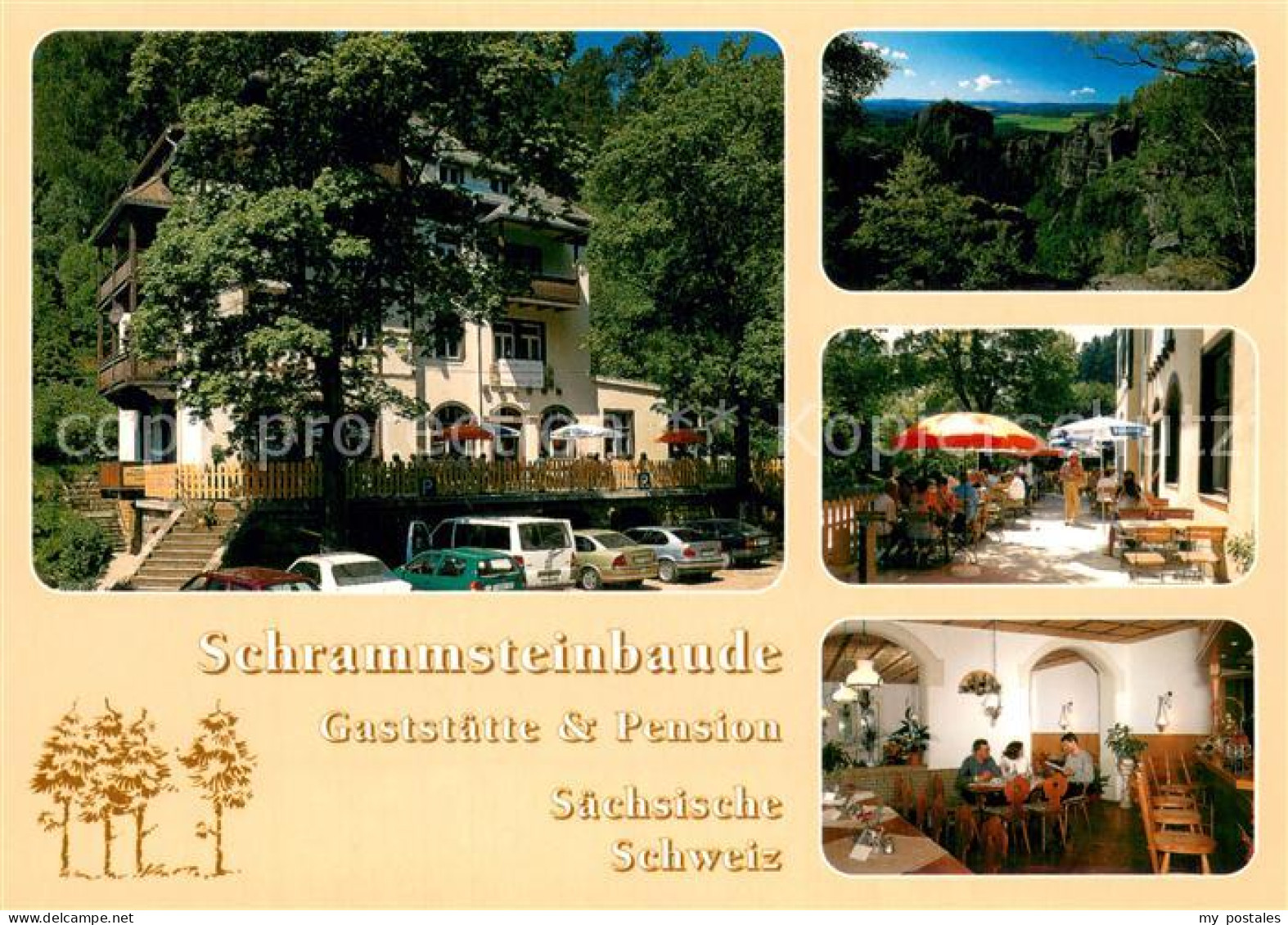 73741771 Bad Schandau Schrammsteinbaude Gaststaette Und Pension Terrasse Gaststu - Bad Schandau